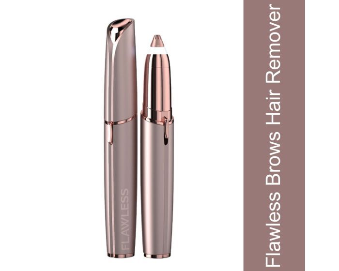 Flawless Brows- Women's Painless Facial Hair/Eyebrow Remover Electric Trimmer (Battery Included)