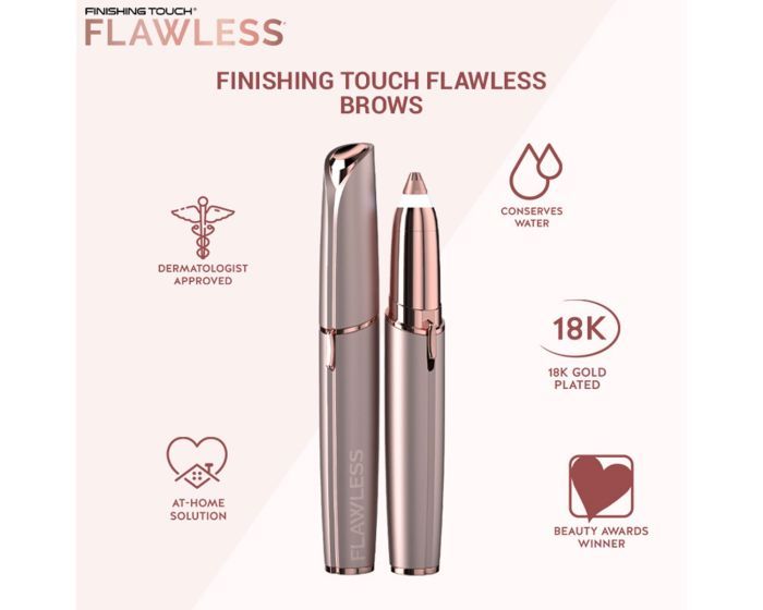 Flawless Brows- Women's Painless Facial Hair/Eyebrow Remover Electric Trimmer (Battery Included)